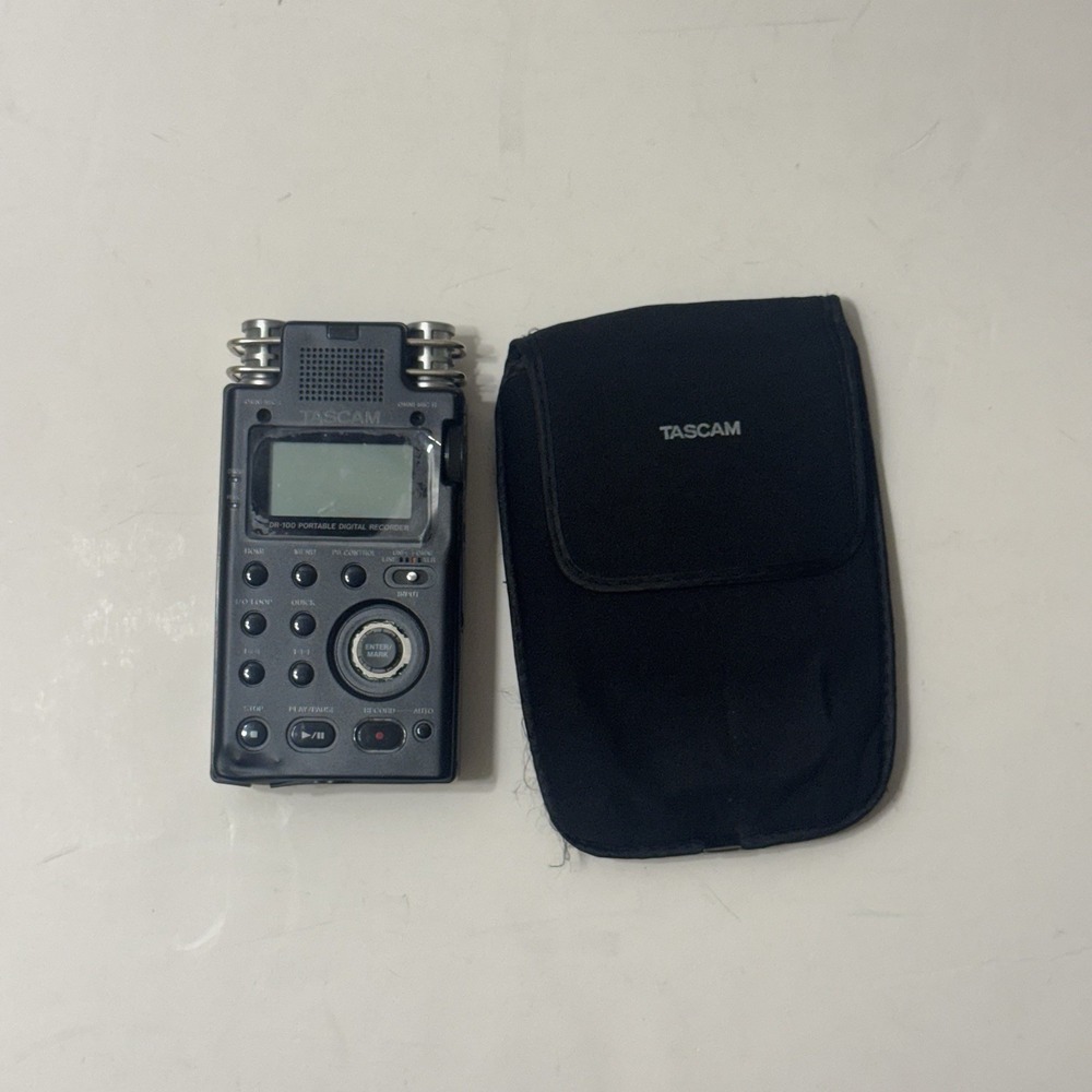 TASCAM DR-100mkII Portable Linear PCM Audio Recorder - Parts or Repair Untested